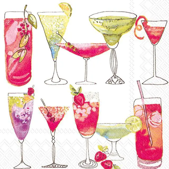 Main image of Ideal Home Range 20 Count Sweet Cocktails White Paper Cocktail Napkins