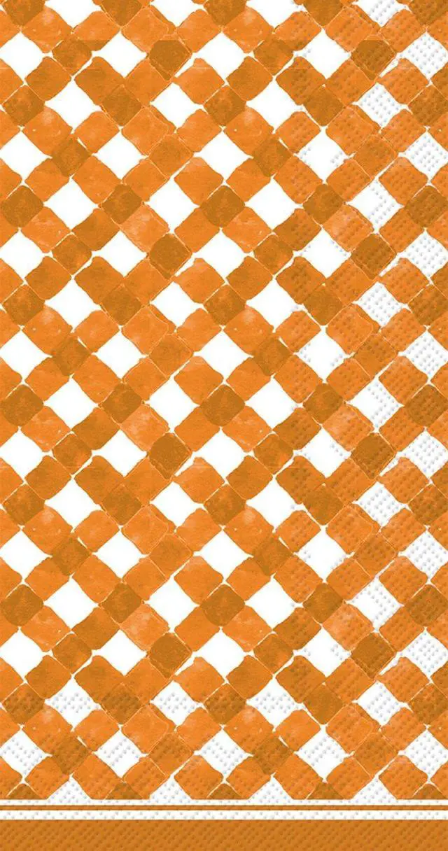 Main image of Boston International BF016502 Roseanne Beck Guest Towels Orange Gingham