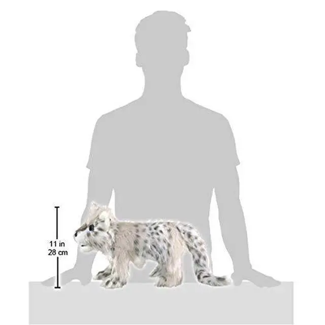 Alt view image 2 of 2 - Folkmanis Snow Leopard Cub Hand Puppet, 17"