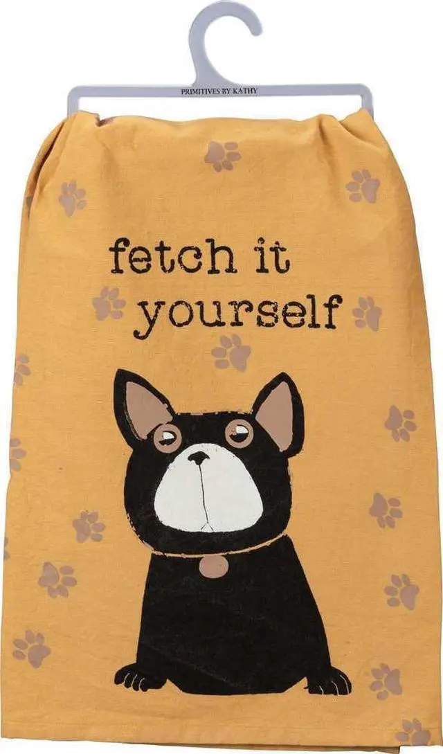 Alt view image 3 of 3 - Primitives by Kathy Dish Towel - Fetch it Yourself