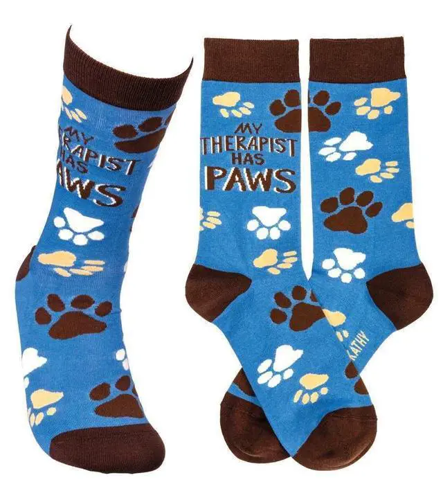 Alt view image 5 of 7 - Therapist Has Paws Socks - 1 Pair