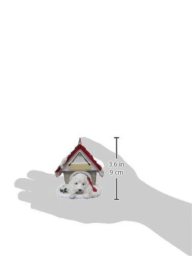 Alt view image 2 of 2 - E&S Pets 35355-124 Maltipoo Doghouse Ornament