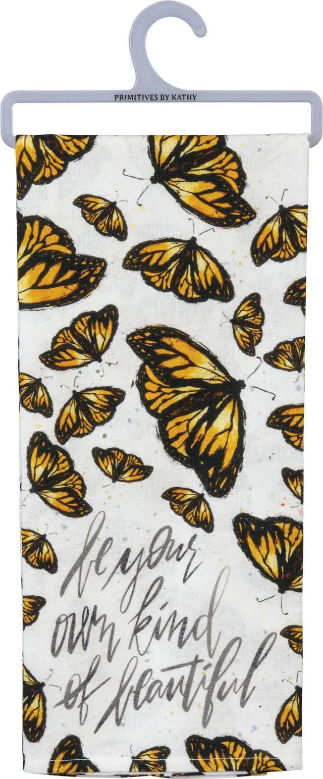 Alt view image 2 of 3 - Primitives by Kathy Kitchen Dish Towel - Be Your Own Kind Of Beautiful