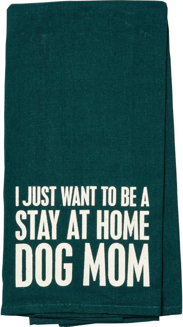 Alt view image 3 of 3 - Primitives by Kathy Towel & Cutter Set - Stay at Home Dog Mom