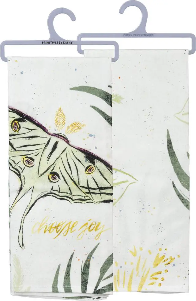 Main image of Primitives by Kathy 105260 Choose Joy Cotton Dish Towel, 28-Inch
