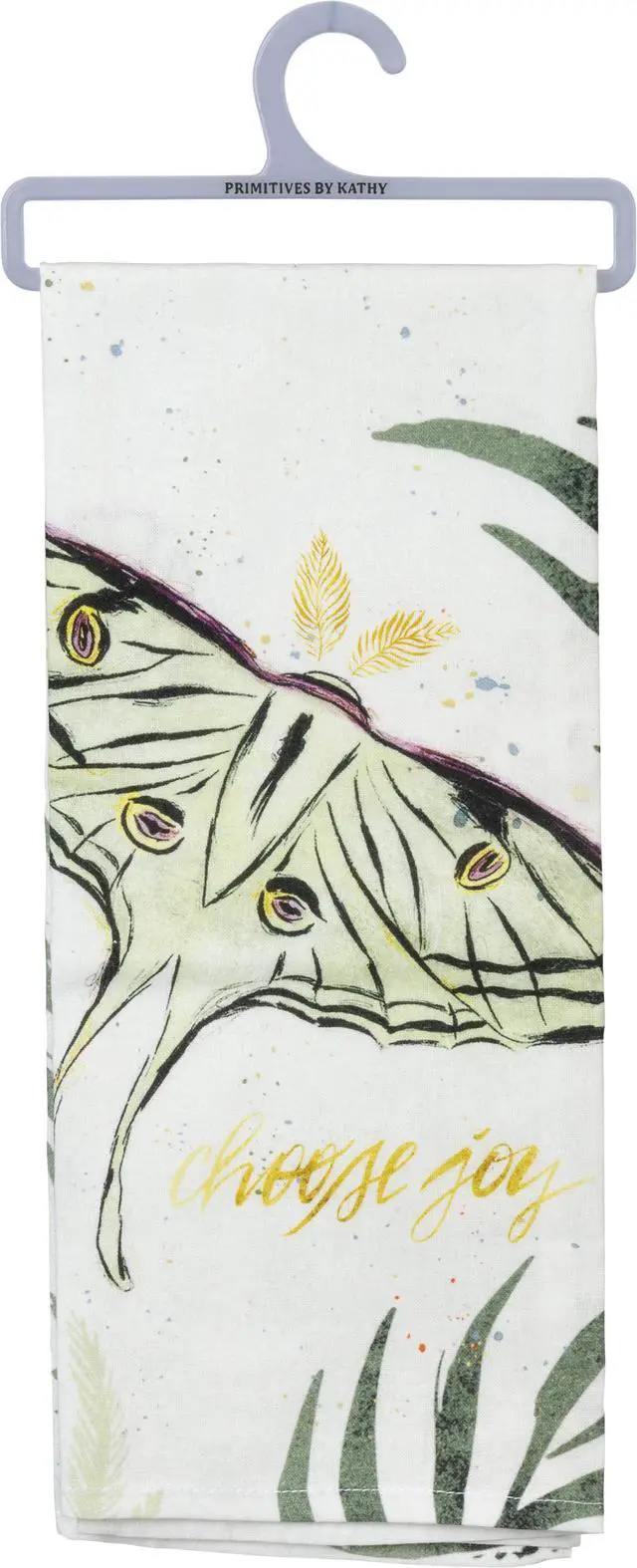 Alt view image 2 of 3 - Primitives by Kathy 105260 Choose Joy Cotton Dish Towel, 28-Inch