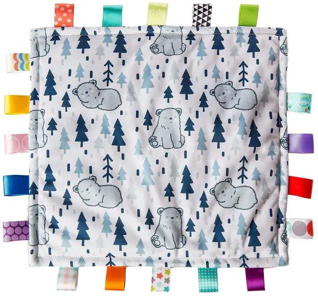 Main image of Mary Meyer Taggies Original Blanket Sensory Tags, 12 X 12", Comfy Arctic Bears