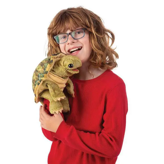Alt view image 4 of 4 - Folkmanis Standing Tortoise Puppet, 12"