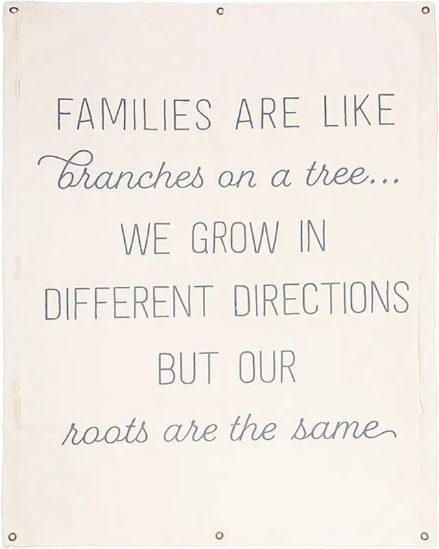 Main image of Ganz Canvas Wall Hanging - Families are like branches on a tree..