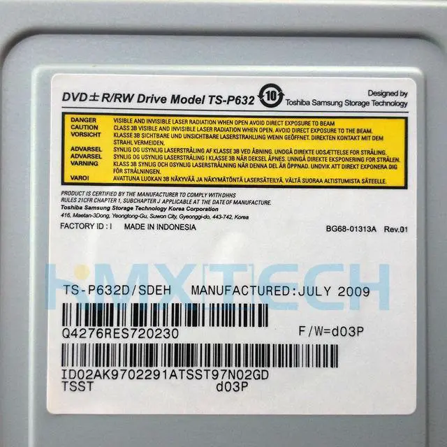 Alt view image 3 of 4 - TS-P632D/SDEH TS-P632D DVD R/RW Drive Model TS-P632 For DVD Video Recorder