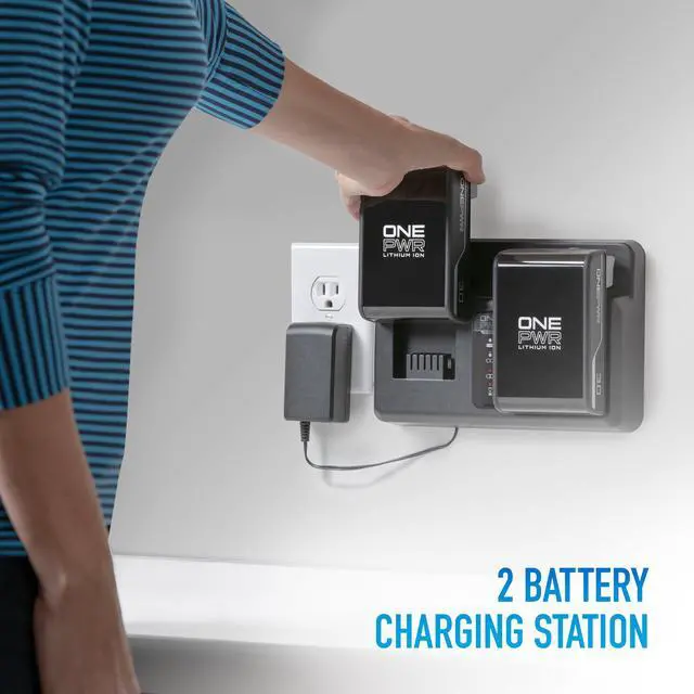 Alt view image 4 of 7 - NEW HOOVER ONEPWR Dual-Bay Battery Charger, BH05200