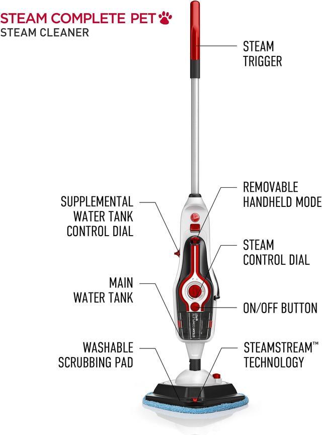 Alt view image 6 of 7 - Hoover Steam Complete Pet Steam Mop, WH21000
