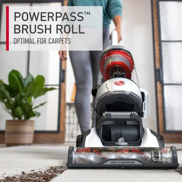 Alt view image 3 of 8 - NEW HOOVER Power Drive Swivel XL Vacuum Cleaner with MAXLife HEPA Media, UH75100