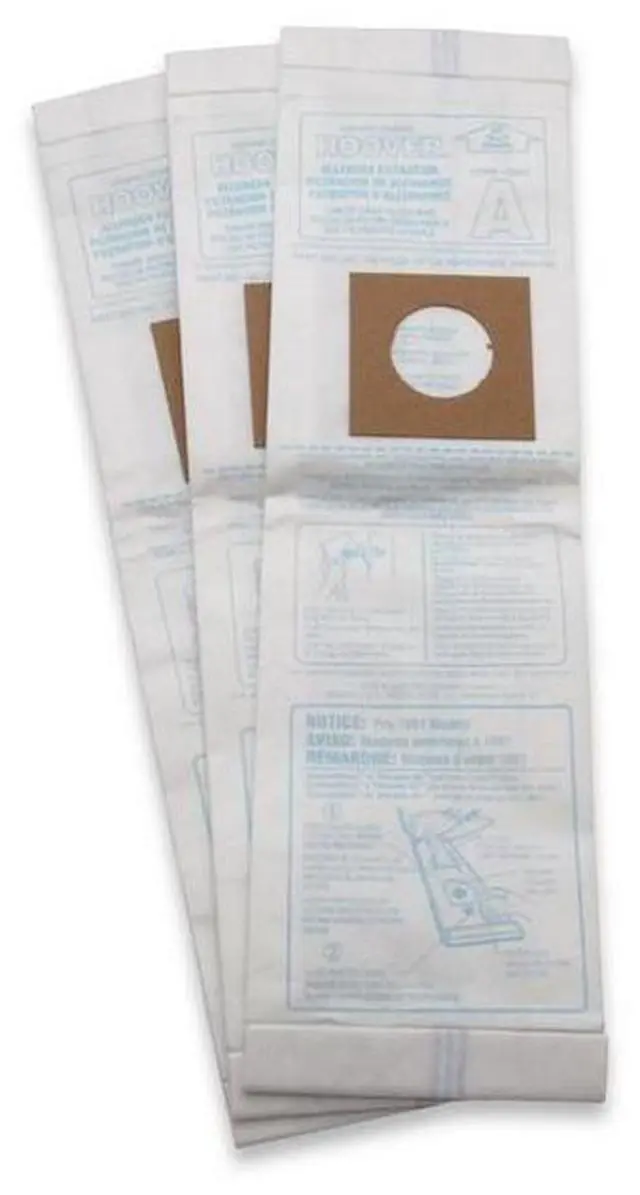 Alt view image 7 of 10 - HOOVER 4010100A 3 Pack Type A Vacuum Cleaner Bag