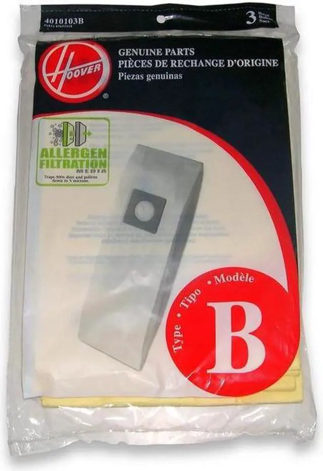 Alt view image 2 of 5 - Hoover Type B Allergen Bag (3-Pack), 4010103B