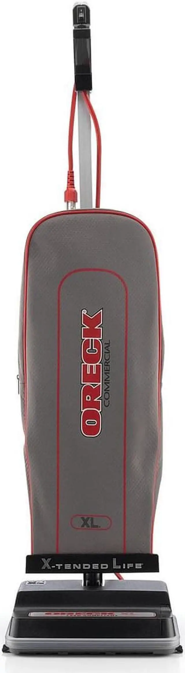 Alt view image 2 of 5 - 8 Pound Upright Vacuum, MEETS LEED REQUIREMENTS, Endurolife "V" BELT!
40' Power Cord connectd to the Pigtail Cord Using a Cord Clamp. Easy-Use Carry Handle Allowing For Easy Transport!!!!