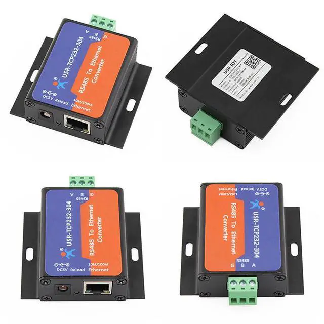 Alt view image 2 of 7 - USR-TCP232-304 Serial RS485 to TCP/IP Ethernet Server Converter Module with Built-in Webpage DHCP/DNS Supported