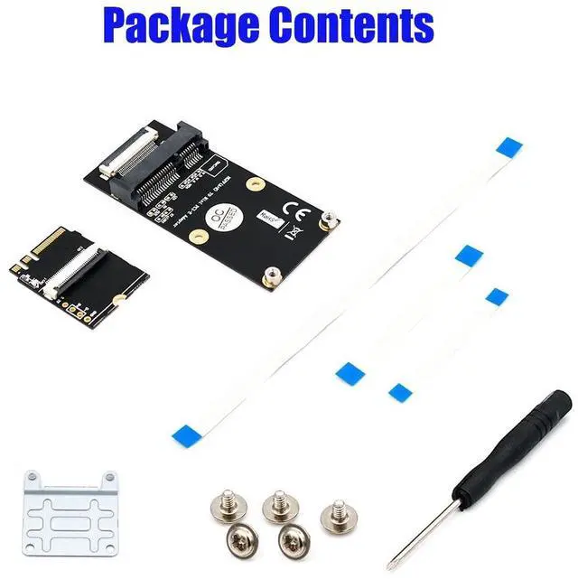 Alt view image 2 of 6 - M.2 NGFF Key A/E/A+E to Mini PCI-E Adapter FPC Cable WiFi Wireless Adpater Supports Half-size Full-size Mini PCI-E Network Card
