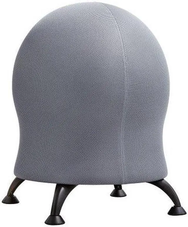Alt view image 4 of 7 - Safco Zenergy Ball Chair 22 1/2" Diameter x 23" High Black/Silver 4750BL