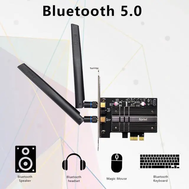 Alt view image 5 of 7 - fenvi FV-AX3000 WiFi 6 PCIe WiFi Card, Up to 3000M, Bluetooth 5.2, 802.11ax/ac Dual Band Wireless Adapter For Intel AX200 Chipset  MU-MIMO, OFDMA, Ultra-Low Latency, Supports Windows 10/11 (64bit)