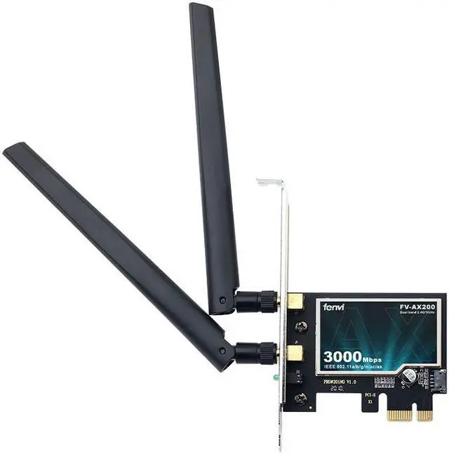 Alt view image 6 of 7 - fenvi PCE-AX200 Wireless AX3000 PCIe Desktop WiFi 6 Adapter Intel AX200, 802.11AX,Up to 2400Mbps(5Ghz), 574M(2.4Ghz), Bluetooth 5.2, MU-MIMO, Windows 10/11*64bit, AX200NGW Wifi6 Card, PCI Express Wlan