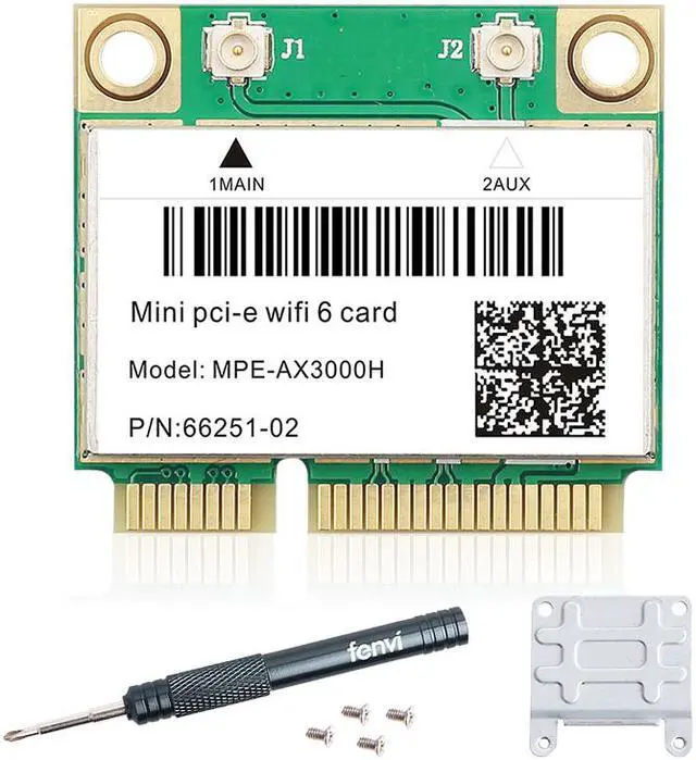 Alt view image 5 of 6 - Fenvi MPE-AX3000 Wi-Fi 6 Wireless Dual Band 2974Mbps Mini PCI-E Network Wlan WIFI Card Bluetooth 5.0,wifi6 802.11ax/ac 2.4Ghz/5G Adapter MU-MIMO,OFDMA,Windows 10/Win 11 (64bit)
