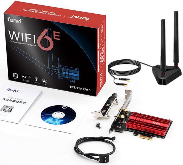 Alt view image 8 of 7 - fenvi FV-AXE3000Pro Tri-Band 5400M WiFi 6E 5G/6GHz PCIe WiFi Card,802.11ax WiFi6 Network ,BT 5.2,AX210 Wireless WLAN Adapter,MU-MIMO,OFDMA,Ultra-Low Latency,Support Windows 10/11 (64bit) Desktop PC