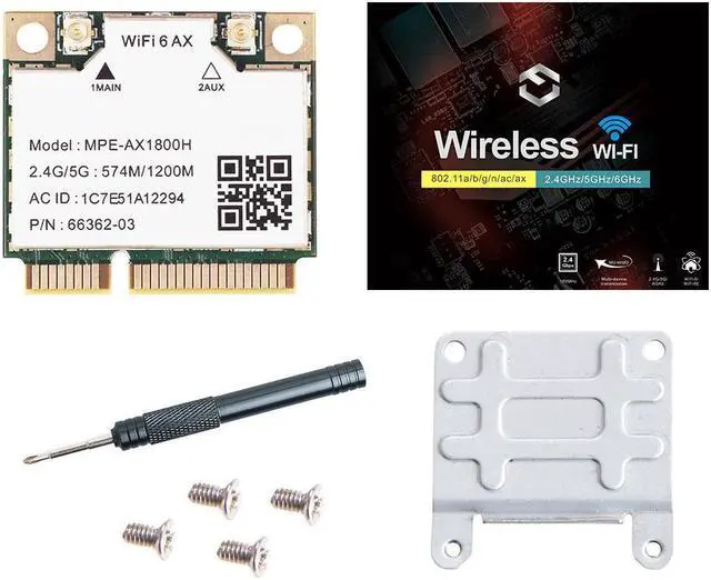 Alt view image 7 of 7 - Fenvi 802.11AX WiFi 6 AX1800H Mini PCIE WiFi Adapter Wi-Fi 6 1800Mbps (2.4GHz 574M,5GHz 1200Mbps) MU-MIMO Wireless Network Card BT5.2 for Gaming, Streaming, Supports Laptop Windows 11, 10 (64bit)