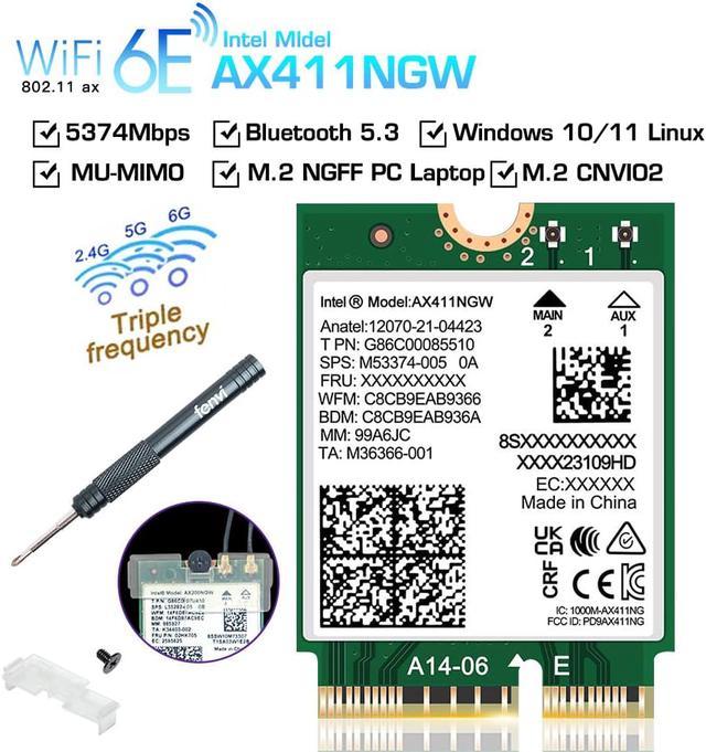 5374Mbps WiFi 6E Wireless Network Card 5G/6Ghz Wifi Adapter