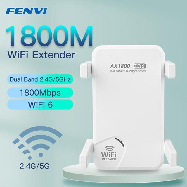 Fenvi AX1800 WiFi 6 Extender Internet Booster WiFi6 Extenders Signal  Booster for Home, Wireless Signal Booster Repeater, Dual Band 5GHz / 2.4GHz  Wi-Fi