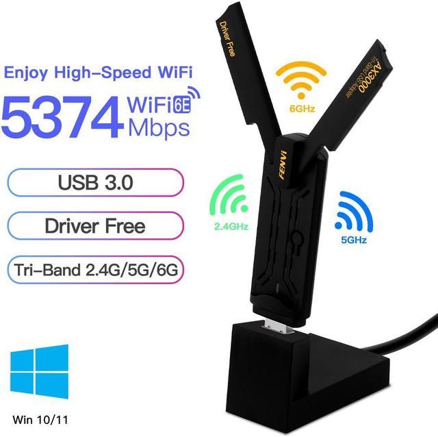 5400Mbps Wifi6E Card Dual Band WiFi Adapter High Performance