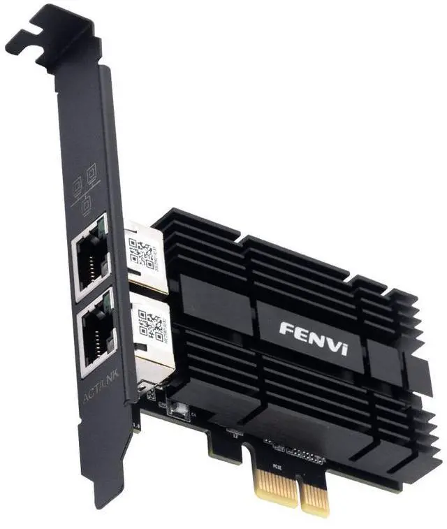 Alt view image 6 of 6 - fenvi Dual Ports Gigabit NIC for Intel I226 Controller, 2.5G PCI Express Gigabit Network Card, 2.5G/1G/100Mbps PCIe Ethernet Adapter RJ45 LAN with Standard & Low Profile Brackets, for Windows 10/11
