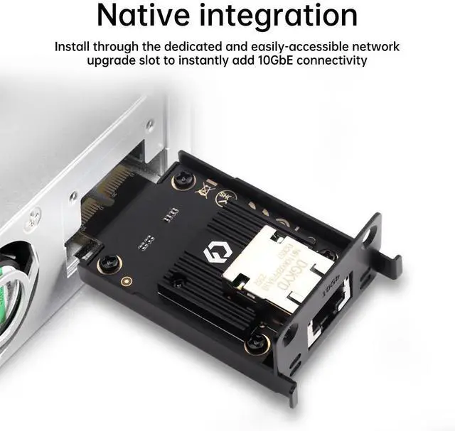 Alt view image 4 of 6 - fenvi For Synology RJ45 10G Ethernet Upgrade Mini Network Card For Nas DS923+ DS723+ DS1522+ RS422+ 10GbE Module
