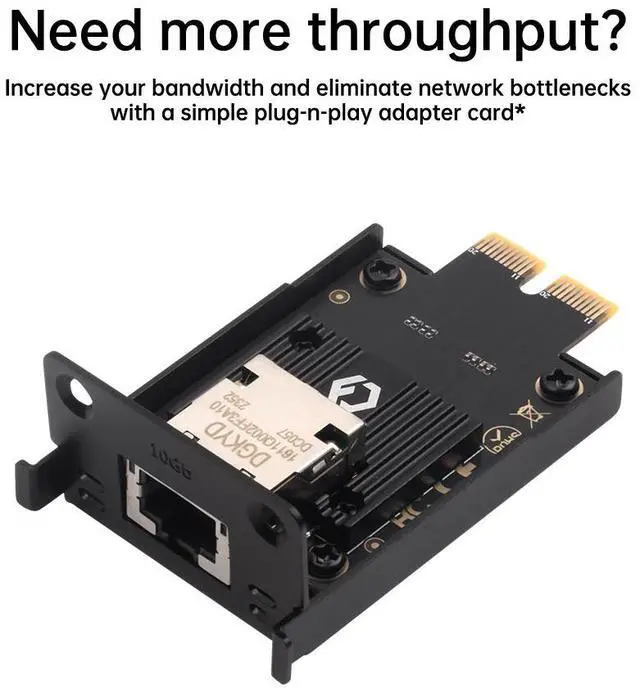 Alt view image 2 of 6 - fenvi For Synology RJ45 10G Ethernet Upgrade Mini Network Card For Nas DS923+ DS723+ DS1522+ RS422+ 10GbE Module