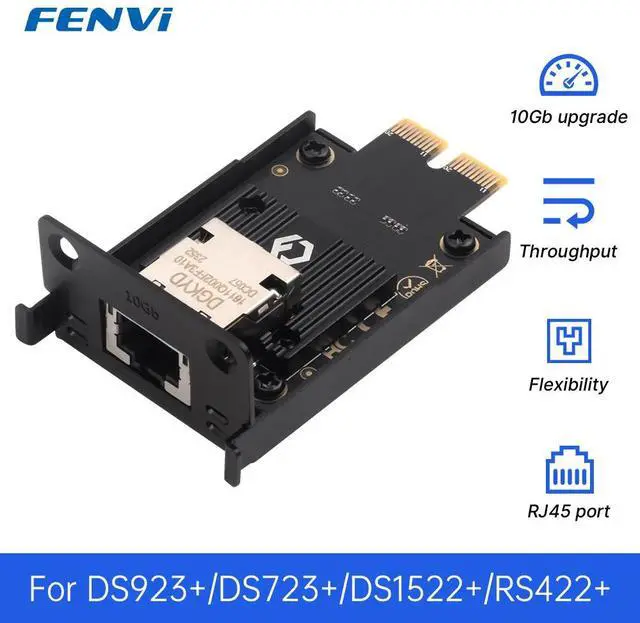 Main image of fenvi For Synology RJ45 10G Ethernet Upgrade Mini Network Card For Nas DS923+ DS723+ DS1522+ RS422+ 10GbE Module