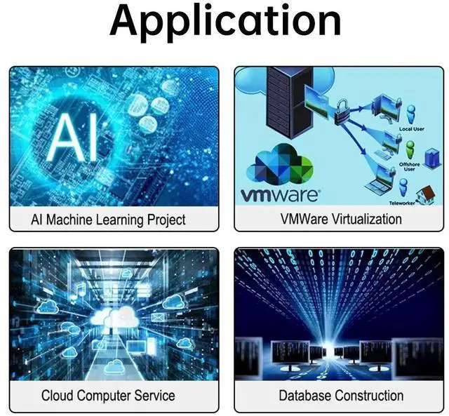 Alt view image 2 of 5 - fenvi 10Gbps/10Gbe M.2 Server LAN Card with AQC113 Chip, B key M key PCIe Network Adapter, High Speed 10GB Ethernet Card for PC/Server
