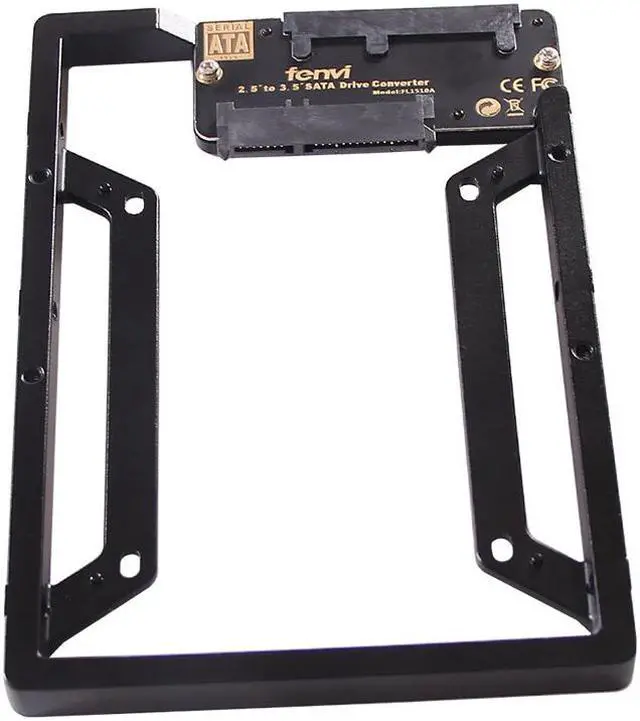Alt view image 4 of 6 - Fenvi New 2.5" to 3.5" Internal SSD Hard Drive SATA Drive Converter Bracket Adapter Kit W/ Bay Converter adapter + Screws,support Desktop/PC/Mac,Fit Windows /Mac Os