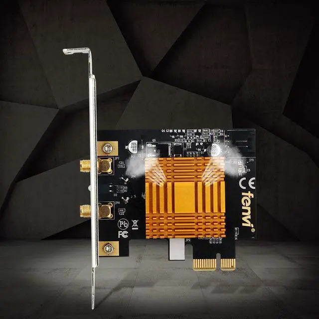 Alt view image 2 of 5 - 867Mbps Dual Band 802.11ac Wireless AC1200 PCI-E Wifi Adapter Bluetooth 4.0 with Intel Wi-fi Card Antenna for Desktop PC