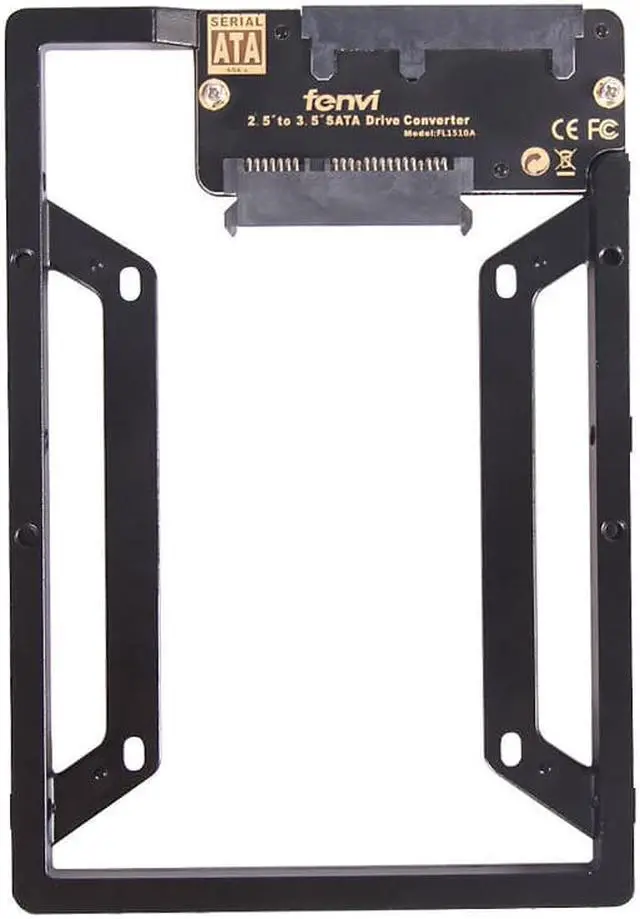 Main image of Fenvi New 2.5" to 3.5" Internal SSD Hard Drive SATA Drive Converter Bracket Adapter Kit W/ Bay Converter adapter + Screws,support Desktop/PC/Mac,Fit Windows /Mac Os