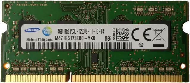 Alt view image 2 of 4 - SAMSUNG M471B5173Eb0-Yk0  4Gb Ddr3 Pc12800 Sodimm Cl11 512Mx8 204P Sodimm Laptop Memory Module-M471B5173Eb0-Yk0