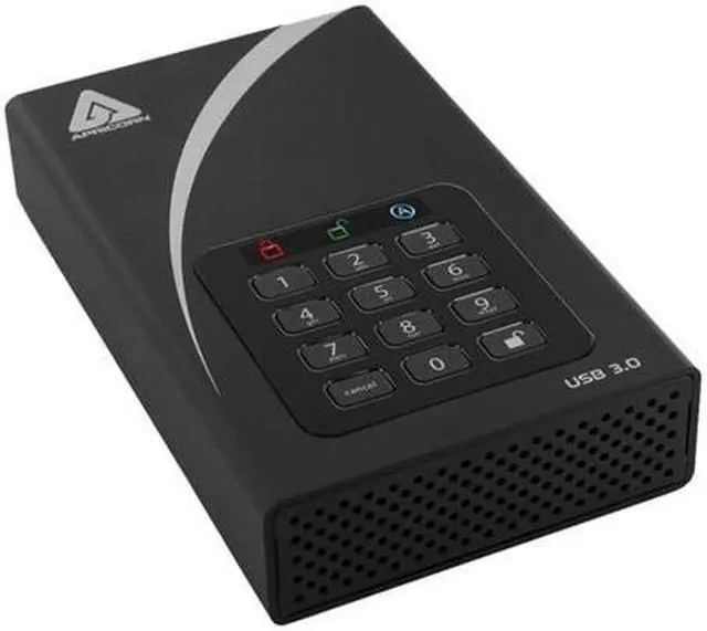 Alt view image 3 of 17 - Apricorn Aegis Padlock DT ADT-3PL256-8000 8 TB 3.5" External Hard Drive