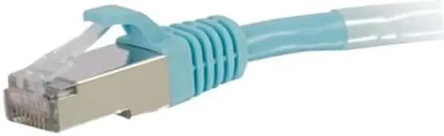 Alt view image 3 of 5 - C2G 00770 Cat6A Snagless Unshielded (Utp) Network Patch Cable - Patch Cable - Rj-45 (M) To Rj-45 (M) - 20 Ft - Utp - Cat 6A - Molded, Snagless, Stranded - Aqua