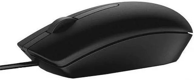 Alt view image 3 of 13 - DELL MS116 15VVH Black 3 Buttons 1 x Wheel USB Wired Optical Mouse
