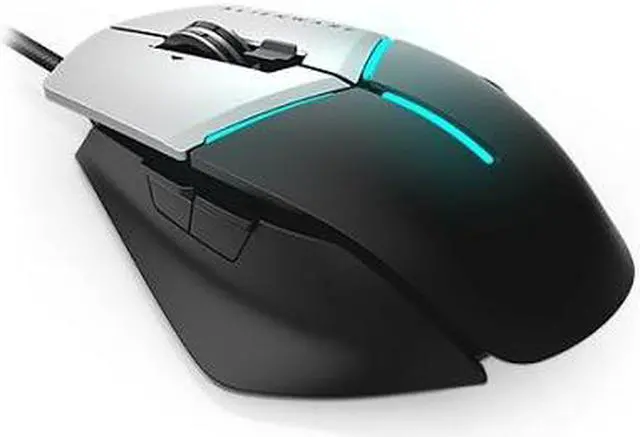 Alt view image 5 of 20 - Dell Alienware Elite Gaming Mouse: AW958 - Optical - Black, Gray - 12000 dpi - Scroll Wheel - 13 Button(s)