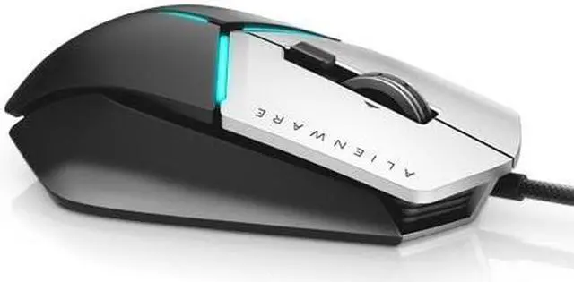 Alt view image 3 of 20 - Dell Alienware Elite Gaming Mouse: AW958 - Optical - Black, Gray - 12000 dpi - Scroll Wheel - 13 Button(s)