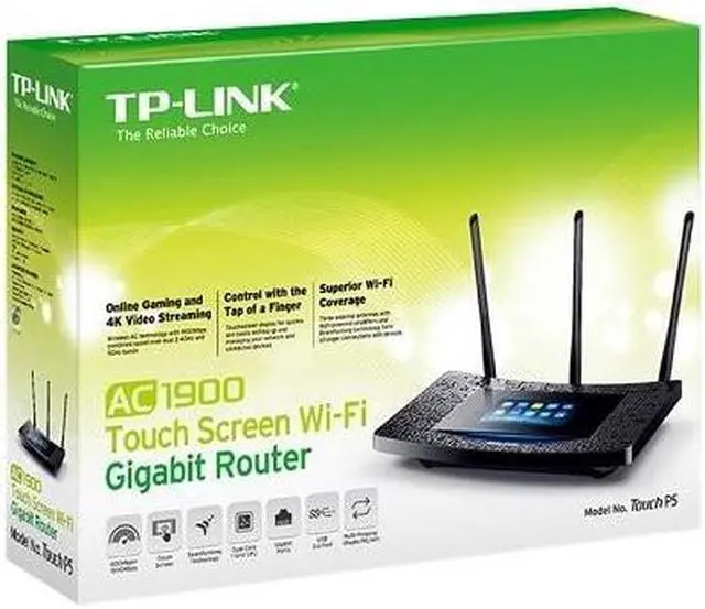 Alt view image 17 of 20 - TP-LINK Touch P5 Wireless AC1900 Touch Screen Gigabit Router