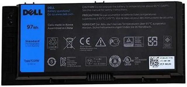 Main image of DELL - IMSOURCING H1MNH 97WHR 9CELL BATTERY