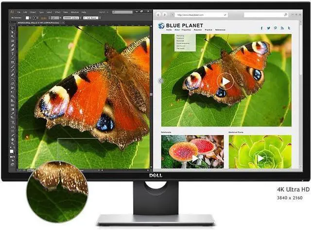 Alt view image 10 of 11 - Dell S2817Q Black 28" Ultra HD 4K 2ms(GTG) LED-backlit LCD Monitor,300 cd/m²,HDMI,DisplayPort,1000:1/8000000:1 (dynamic)