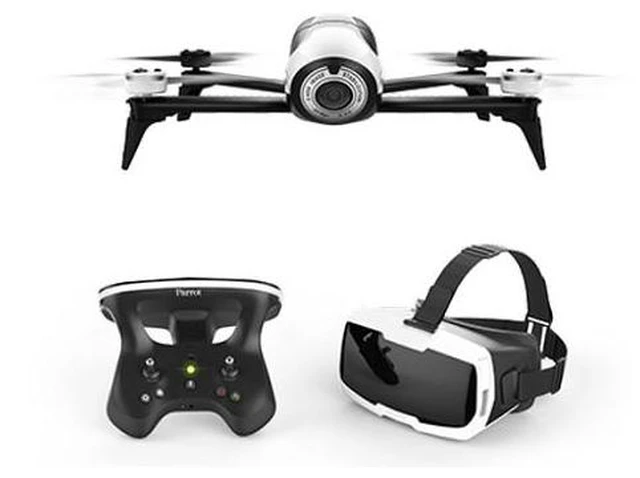 Alt view image 11 of 14 - Parrot Bebop 2 White with SKC2 and FPV Glasses - White Bebop 2 White with SKC2 and FPV Glasses