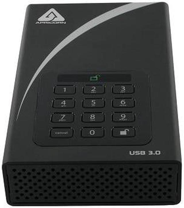 Alt view image 3 of 11 - APRICORN Aegis Padlock DT 4TB USB 3.0 External Hard Drive ADT-3PL256-4000 Black